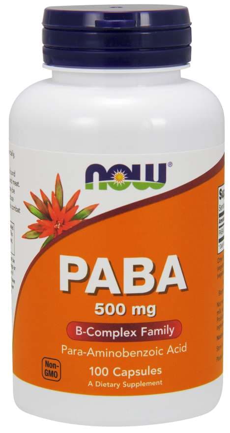 PABA 500 мг - NOW Foods