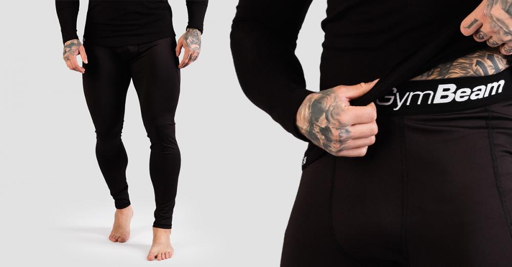 Men‘s FIT Leggings Black - GymBeam