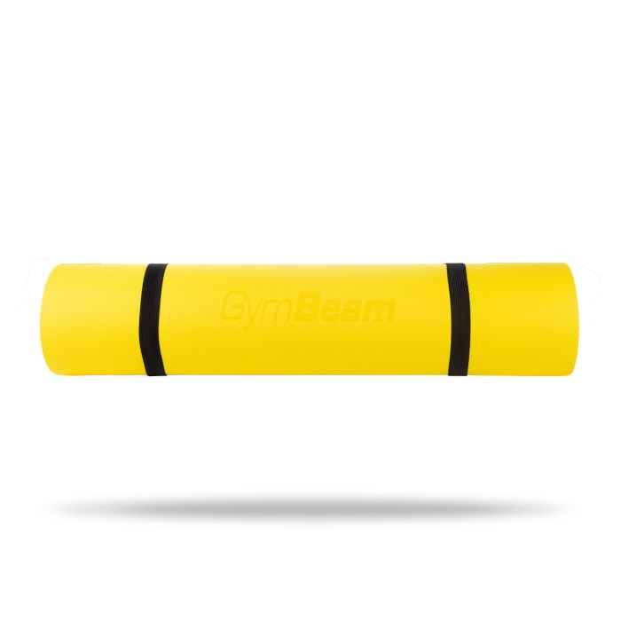 Podloga za vežbanje Dual Yoga Mat Yellow/Grey – GymBeam